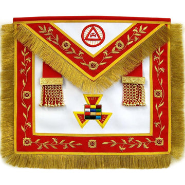 Masonic Royal Arch PHP Past High Priest Apron Bullion Hand Embroidered